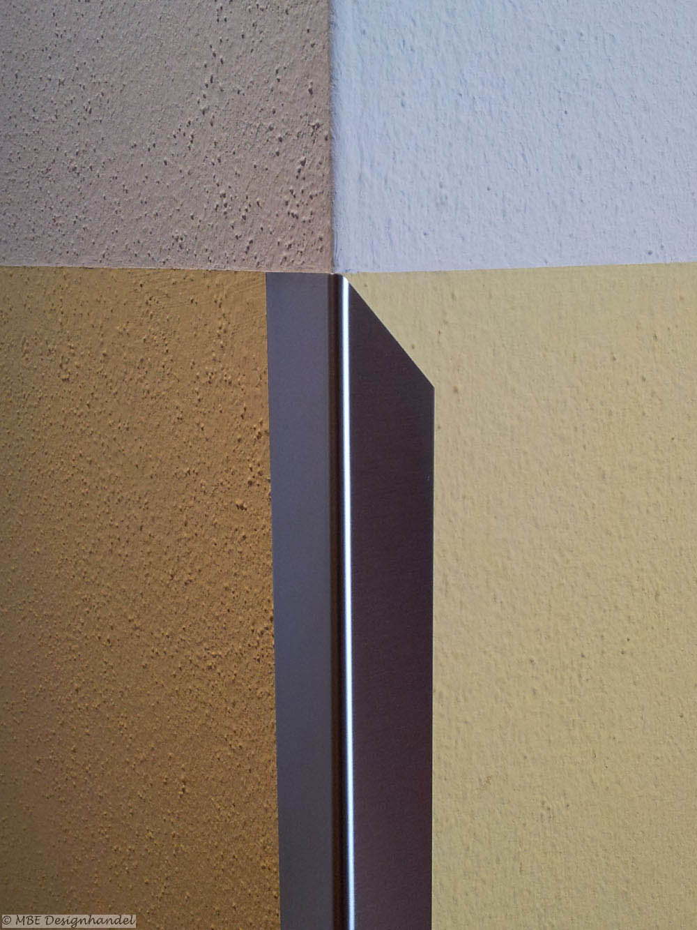 Eckschutzprofil Edelstahl 150cm / 20 x 20 mm * Selbstklebend