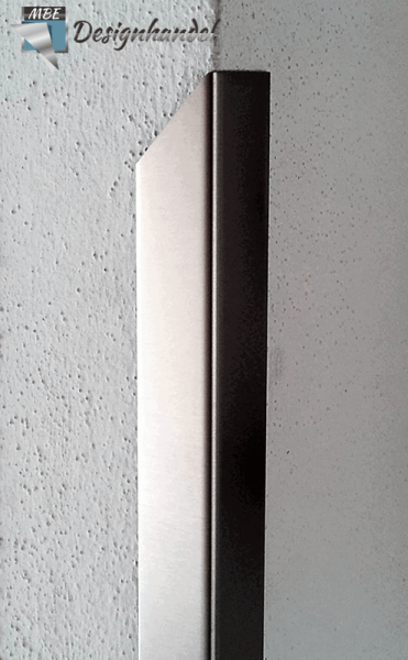 Design Kantenschutz 20 x 20 mm, 1250mm lang, mit Halbspitze links